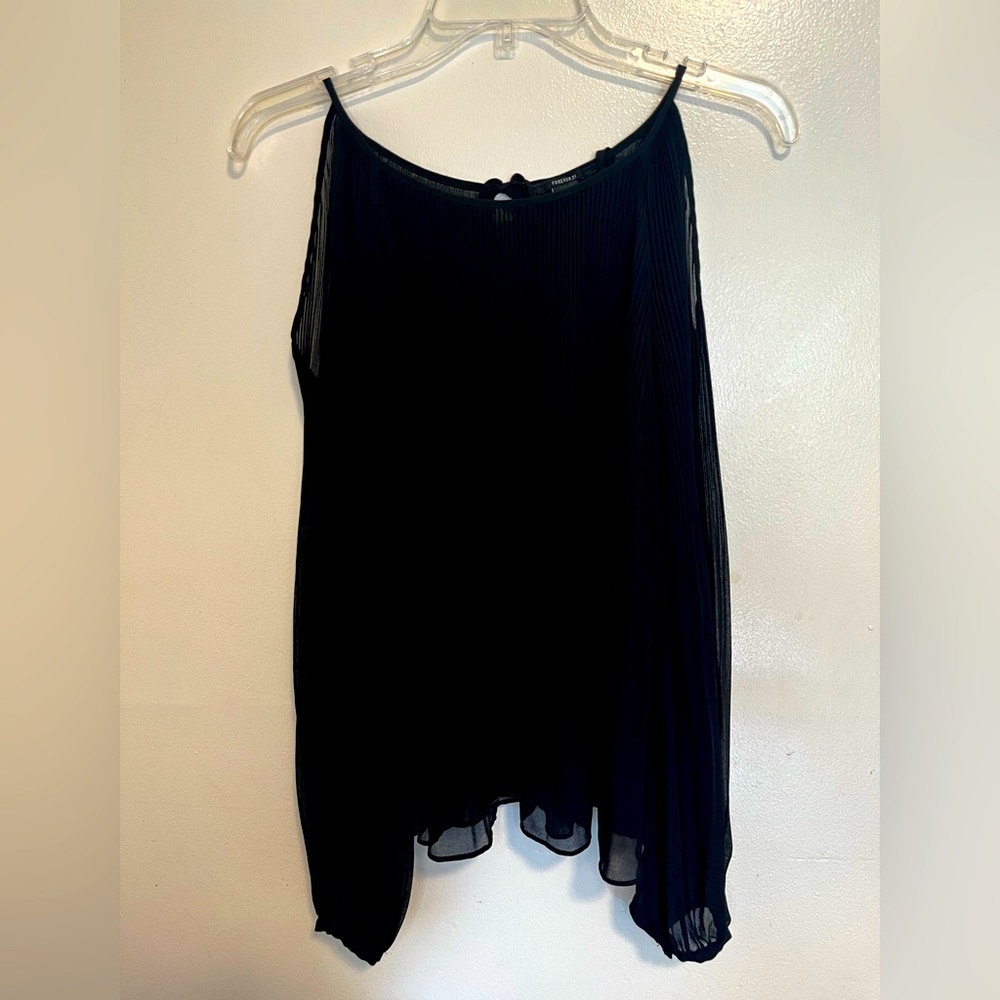 Forever 21 Sheer long sleeve blouse -M